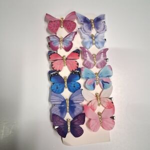 Colorful Butterfly Hair Clips